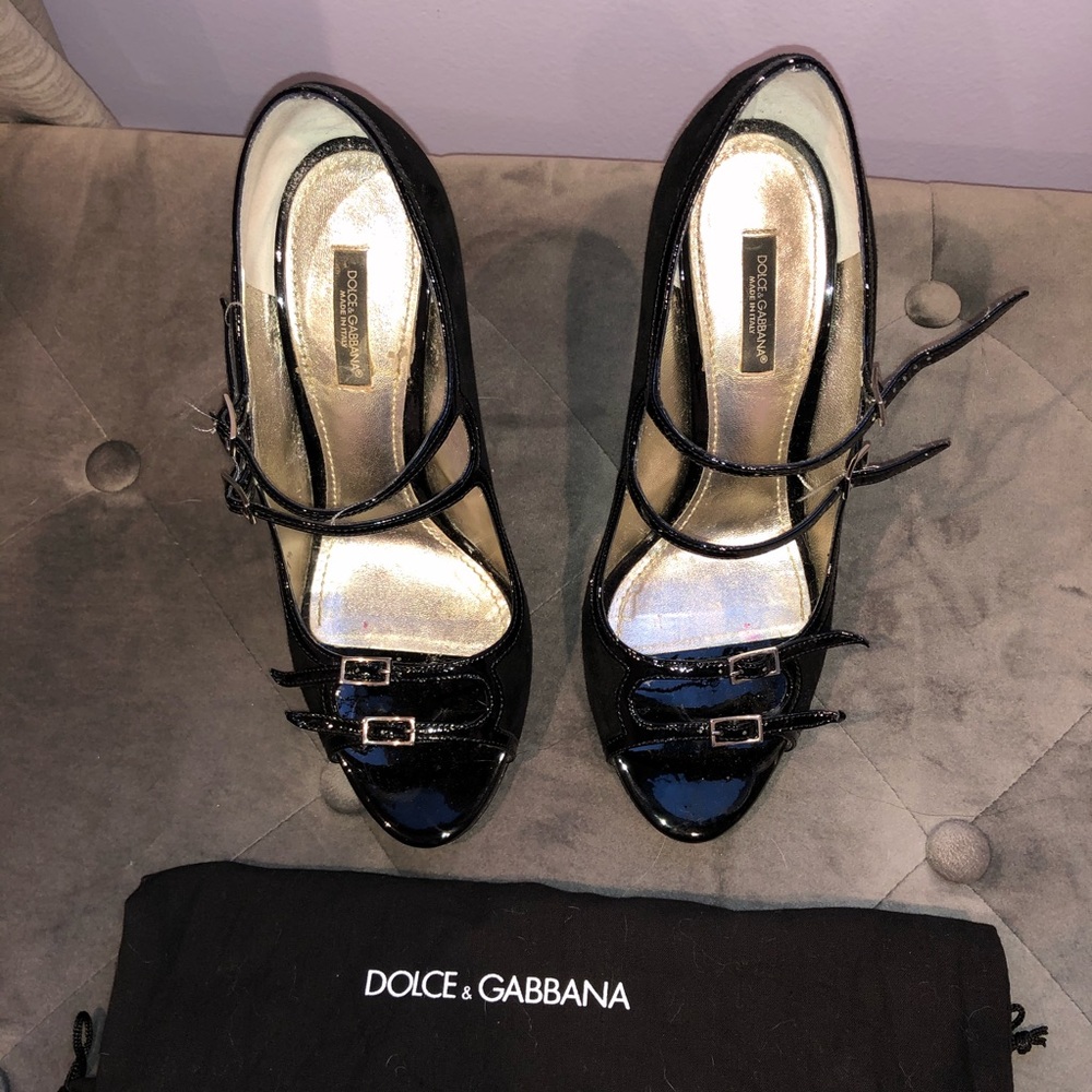 Vintage Dolce & Gabbana Sued Heels - Picture 4 of 7